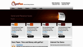 What Gotfax.com website looked like in 2018 (5 years ago)