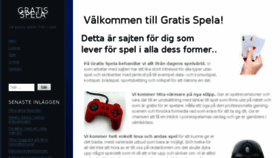 What Gratis-spela.se website looked like in 2018 (5 years ago)
