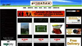 What Grimshawsports.co.uk website looked like in 2018 (5 years ago)
