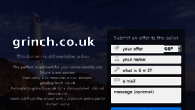 What Grinch.co.uk website looked like in 2018 (5 years ago)