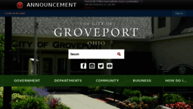 What Groveport.org website looked like in 2018 (5 years ago)