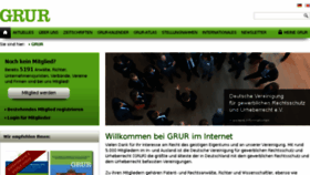 What Grur.de website looked like in 2018 (5 years ago)