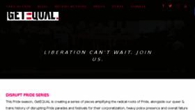 What Getequal.org website looked like in 2018 (5 years ago)
