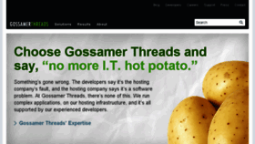 What Gossamer-threads.com website looked like in 2018 (5 years ago)