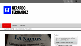 What Gerardofernandez.net website looked like in 2018 (5 years ago)