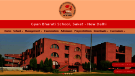 What Gyanbharatischool.net website looked like in 2018 (5 years ago)