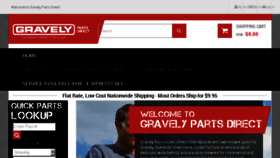 What Gravelypartsdirect.com website looked like in 2018 (5 years ago)