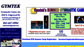 What Gymtek.com website looked like in 2018 (5 years ago)
