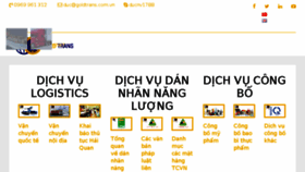 What Goldtrans.com.vn website looked like in 2018 (5 years ago)