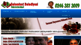 What Gelendost.bel.tr website looked like in 2018 (7 years ago)
