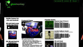 What Glowmonkey.com website looked like in 2018 (5 years ago)