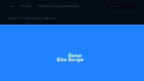 What Gamesitescript.com website looked like in 2018 (5 years ago)