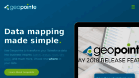 What Geopoint.com website looked like in 2018 (5 years ago)