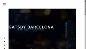 What Gatsbybarcelona.com website looked like in 2018 (5 years ago)