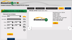 What Ghanacar24.com website looked like in 2018 (5 years ago)