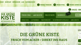 What Gruenekiste.de website looked like in 2018 (5 years ago)