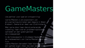 What Gamemasters.nl website looked like in 2018 (5 years ago)