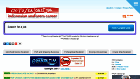 What Gotoseajobs.com website looked like in 2018 (5 years ago)