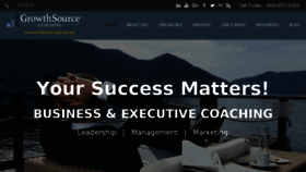 What Growthsourcecoaching.com website looked like in 2018 (5 years ago)