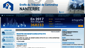 What Greffe-tc-nanterre.fr website looked like in 2018 (5 years ago)
