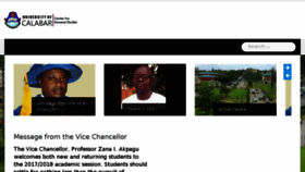 What Gss.unical.edu.ng website looked like in 2018 (5 years ago)