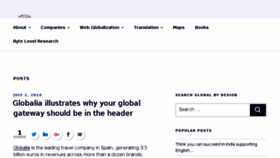 What Globalbydesign.com website looked like in 2018 (5 years ago)