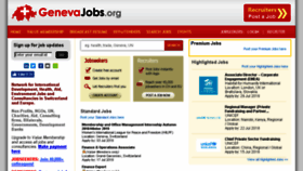 What Genevajobs.org website looked like in 2018 (5 years ago)