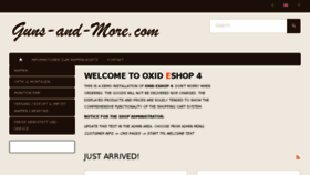 What Guns-and-more.com website looked like in 2018 (5 years ago)