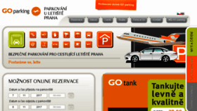 What Goparking.cz website looked like in 2018 (5 years ago)