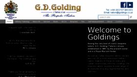 What Goldings.co.uk website looked like in 2018 (5 years ago)