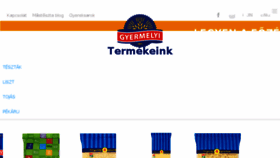 What Gyermelyi.hu website looked like in 2018 (5 years ago)
