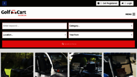 What Golfcartguide.com website looked like in 2018 (5 years ago)