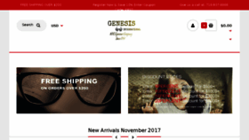 What Genesissunglasses.com website looked like in 2018 (5 years ago)