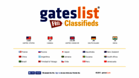 What Gateslist.com website looked like in 2018 (5 years ago)