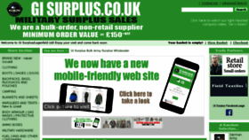 What Gisurplus.co.uk website looked like in 2018 (5 years ago)