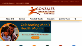 What Gonzaleshealthcare.com website looked like in 2018 (5 years ago)