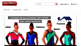 What Gymsport-and-more.de website looked like in 2018 (5 years ago)