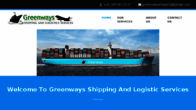 What Greenwaysshipping.com website looked like in 2018 (5 years ago)