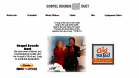 What Gospelsoundsduet.com website looked like in 2018 (5 years ago)