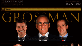 What Grossmanplasticsurgery.com website looked like in 2018 (5 years ago)