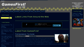 What Gamesfirst.com website looked like in 2018 (5 years ago)