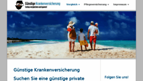 What Guenstige-krankenversicherung.de website looked like in 2018 (5 years ago)
