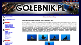 What Golebnik.pl website looked like in 2018 (5 years ago)