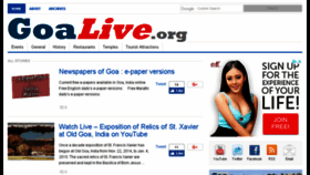 What Goalive.org website looked like in 2018 (5 years ago)