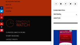 What Graciouswatch.com website looked like in 2018 (5 years ago)