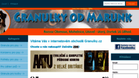 What Granulky.cz website looked like in 2018 (5 years ago)