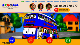 What Gymbus.com.au website looked like in 2018 (5 years ago)