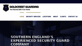 What Goldcrestsecurity.co.uk website looked like in 2018 (5 years ago)