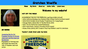 What Gretchenwoelfle.com website looked like in 2018 (5 years ago)