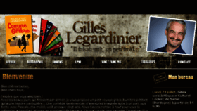 What Gilles-legardinier.com website looked like in 2018 (5 years ago)